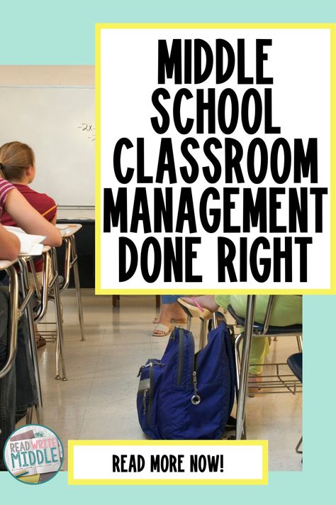 As a middle school teacher, it can be hard to manage difficult classes. But don't worry - help is here! Learn helpful classroom management tips and strategies to gain control in your 6th, 7th, or 8th grade classroom! You will be ready to start class and the year off on the right foot with these middle school classroom management ideas! Controlling Talking In The Classroom, Out Of Control Classroom, Middle School Expectations, Classroom Contract Middle School, How To Be A Good Student Middle School, 6th Grade Classroom Set Up Middle School, Middle School Classroom Management Ideas, Junior High Classroom Management, Classroom Expectations Middle School