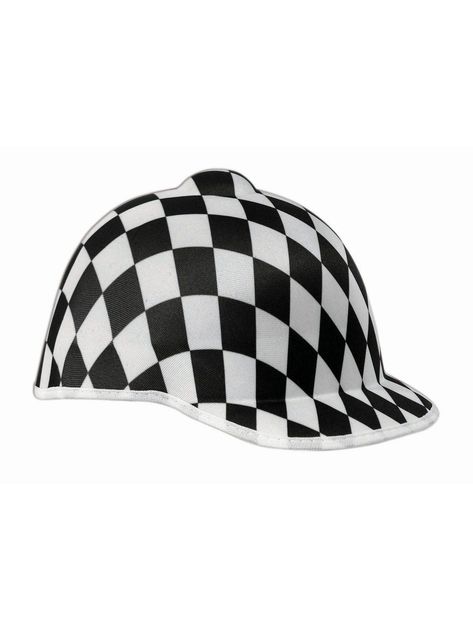 Hat - Jockey Black Check #Jockey, #ad, #affiliate, #Black, #Check #Sponsored Jockey Outfit, Derby Dinner, 2023 Halloween Costumes, Jockey Hat, Big Hats, Horse Mask, Riding Crop, Costumes For Men, Steampunk Hat