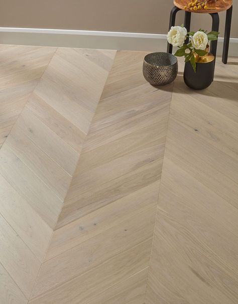 Chelsea Chevron - Cappuccino Oak Brushed & Lacquered Engineered Wood Flooring | Direct Wood Flooring Chevron Flooring, Direct Wood Flooring, Wood Parquet Flooring, Wood Adhesive, Engineered Wood Flooring, Real Wood Floors, Creative Interior Design, Herringbone Floor, Spanish Revival