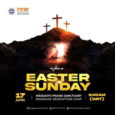 EASTER SUNDAY FLYER DESIGN FOR CHURCH SOCIAL MEDIA POST Easter Graphics Church, Sunday Flyer Design, Church Poster Ideas, Church Social Media, Easter Poster Design, Easter Graphic Design, Fireworks Photography, Easter Poster, Travel Clipart