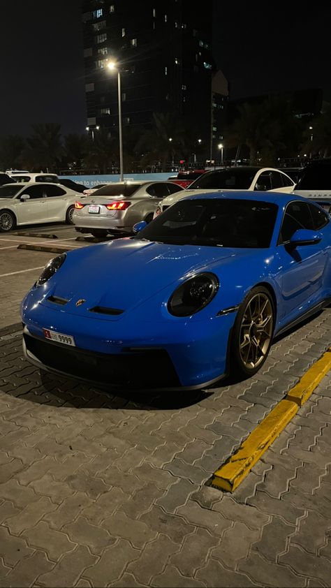 blue porsche uae dubai abu dhabi cars porsche Porsche Fake Story, Abu Dhabi Aesthetic, Blue Porsche, Aesthetic Cars, Cars Porsche, Dubai Cars, Car Plates, Ferrari Car, Shop Till You Drop