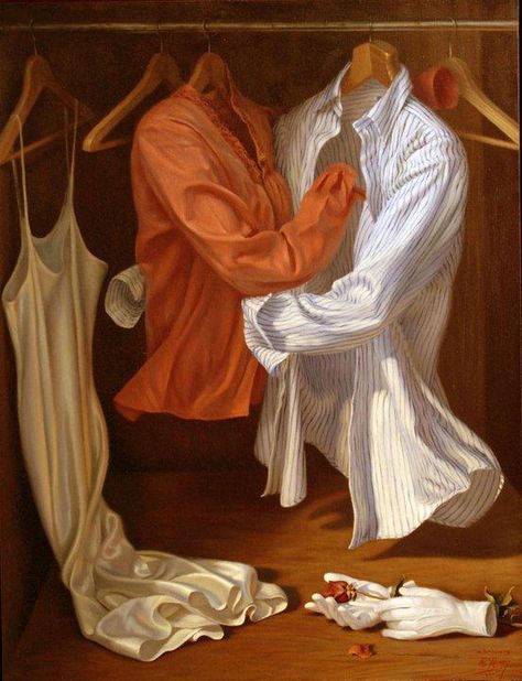 Alex Alemany, Clothes Hanging, Realism Painting, Paul Gauguin, A Level Art, Ap Art, Pop Surrealism, Sketchbook Inspiration, Visionary Art