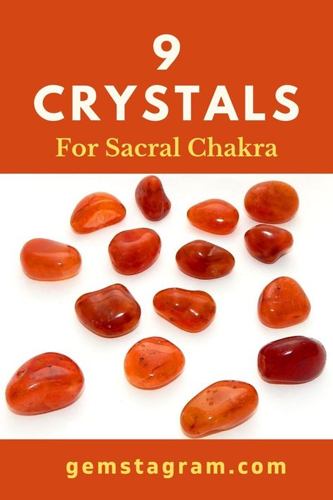 Have you ever heard about crystals for sacral chakra before? If this is your first time, this article is for you. #Crystals #SacralChakra Crystals For Sacral Chakra, Sacral Chakra Crystals, Stones For Sacral Chakra, Essential Oils For Sacral Chakra, Sacral Chakra Location, Root Chakra Healing Crystals, How To Release Anger, Low Libido, Sacral Chakra Healing