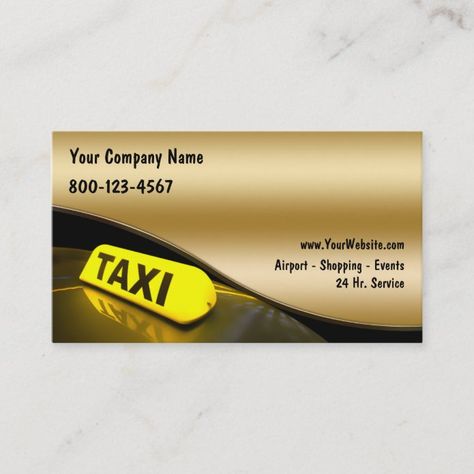 Taxi Business, Taxi Car, Airport Shopping, Luxury Transportation, New York Taxi, Text Layout, Taxi Cab, Cool Business Cards, Car Service