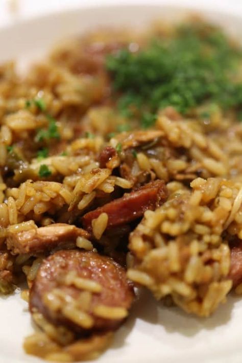 Cajun Jambalaya, New Orleans Recipes, Leftover Ham Recipes, Jambalaya Recipe, Leftover Ham, Ham Recipes, Cajun Recipes, Jambalaya, Chicken Sausage