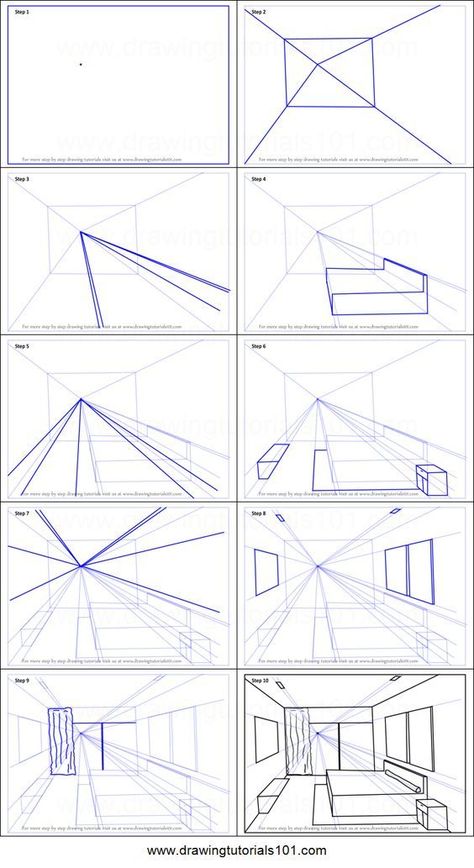 All Point Perspective Drawing, How To Draw A Bedroom In One Point Perspective, Architecture Bedroom Drawing, Bedroom Template Drawing, 1 Point Perspective Drawing Step By Step, Drawing Bedroom Ideas, Architecture Room Drawing, Room Drawing Ideas Bedroom, Bedroom 1 Point Perspective