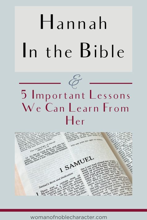 Hannah In Bible, Hannah Bible Lesson, Hannah Bible Study, Kjv Bible Study For Women, Women In The Bible Study, Hannah In The Bible, Hannah Bible, Stories In The Bible, Prayer Routine