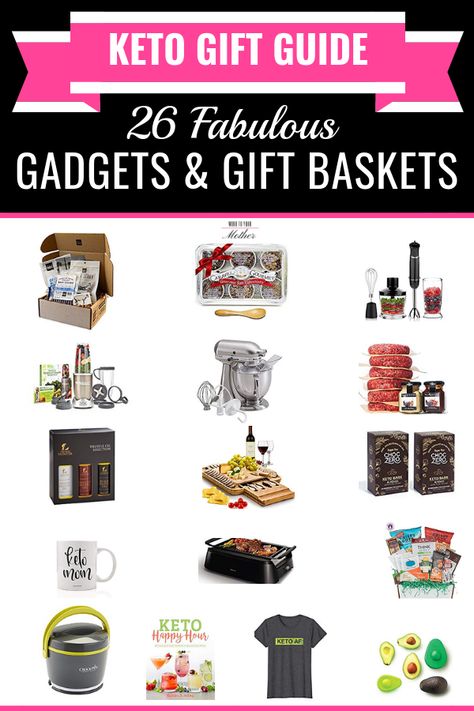 Fabulous keto gift ideas for anyone on a low carb diet! If you want to DIY a keto style gift for friends, family, or coworkers, this is your one-stop shop low carb gift guide! With tons of budget-friendly ideas like keto gifts in a jar, keto snacks, products & tips on how to DIY a keto gift basket without spending a ton of money, you’ll find a creative & unforgettable gift idea here! #ketogiftguide #ketoChristmas #ketogifts #ketodiet #lowcarbdiet Keto Gift, Low Carb Holiday, Keto Christmas, Healthy Gift, Beginner Meal Planning, Keto Ideas, Ketogenic Diet For Beginners, Low Carb Diet Recipes, Gadget Gifts