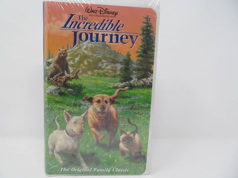 Walt Disney's The Incredible Journey VHS, New, Unopened by CellarDeals on Etsy Vhs Display, Walt Disney Movies, The Incredible Journey, Dog Movies, Disney Animals, Love Film, Walt Disney Pictures, Vhs Tape, Disney Home