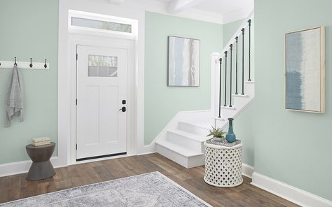 Behr Color Trends, Green Painted Walls, Sea Glass Green, Behr Colors, Living Colors, Behr Paint Colors, Paint Palettes, Behr Paint, Ideas Hogar