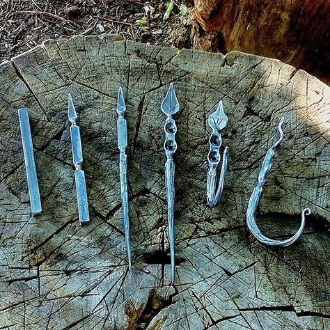 From the beginning to the end #blacksmith #forged #forgedhook #working Blacksmith Hooks, Forging Ideas, Blacksmithing Projects, Forging Knives, Blacksmith Forge, Blacksmith Tools, Blacksmith Projects, Blacksmith Shop, Metal Working Projects