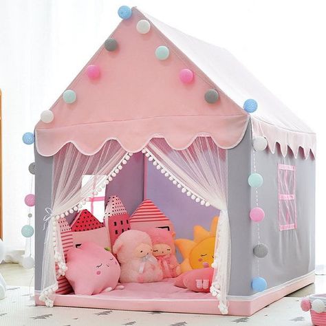 Arrives by Tue, Dec 12 Buy NKTIER Princess Tent,Kids Play Tent Girls Castle Playhouse Tent for Children Indoor Outdoor Games 51.2 x 39in at Walmart.com Baby Play House, Castle Playhouse, Baby Tent, Childrens Tent, Camping Toys, Indoor Tents, Toy Castle, Kids Teepee Tent, Baby Ball