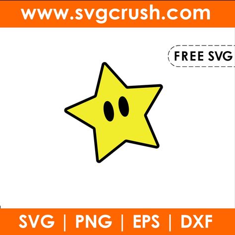 Free Svg Files For Cricut Super Mario, Mario Svg Free Cricut, Super Mario Svg Free, Super Mario Cricut Projects, Mario Svg Free, Star Svg Free, Mario Cricut, Super Mario Free, Mario Decor