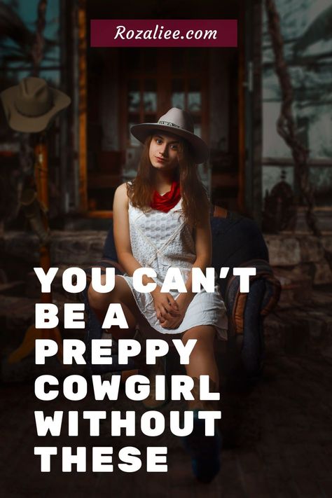 How to wear a preppy cowgirl costume stylishly? The easiest way is to wear what preppy cowgirls wear! Wear the clothes and accessories on this list and I guarantee that your preppy cowgirl outfits will be amazing! #cowgirlstyleoutfitspreppy #preppycowgirlhat #preppyoutfitswithcowgirlboots halloween costumes preppy cowgirl preppy cowgirl birthday party outfit how to be a preppy cowgirl Preppy Cowgirl Outfits, Preppy Cowgirl Birthday Party, Preppy Cowboy Hat, Cowgirl Birthday Party Outfit, Cowgirl Costume Ideas, Cowgirl Hat Outfit, Cowgirl Costume Halloween, Cowgirl Preppy, Preppy Cowgirl