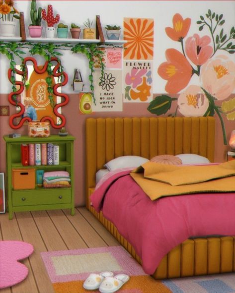 Sims 4 Cc Retro Bedroom, Mod Room Ideas, Sims 4 Cc Maxis Match Room Decor, Sims 4 Cc Furniture Teenage, Sims 4 Cc House Walls, Sims 4 Cc Room Decor Indie, Sims 4 Looks Ideas, Sims 4 Maxis Match Walls, Sims 4 Cc House Decor Maxis Match