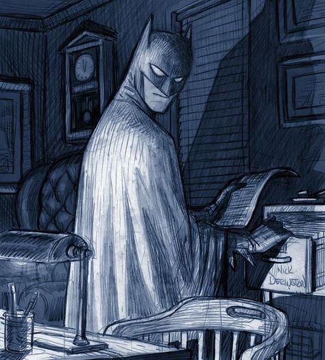 Batman by Nick Derington Batman Story, Batman Concept, Batman Poster, Univers Dc, Batman Artwork, Batman Wallpaper, Arte Dc Comics, Batman Comic Art, Batman Universe