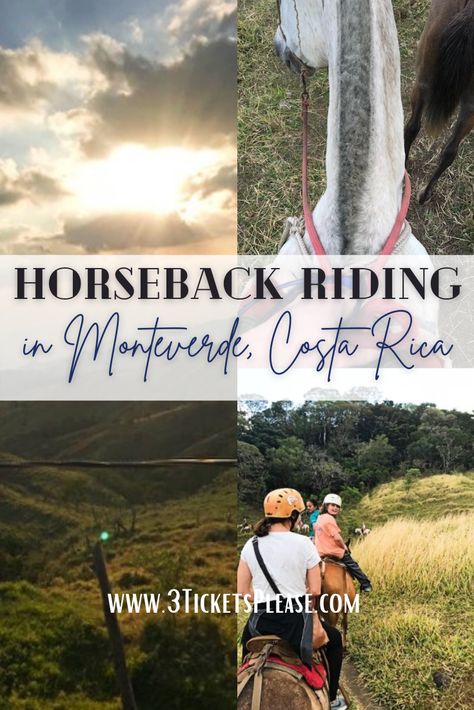 Horseback riding in Monteverde, Costa Rica is a must-do experience. The views alone are worth every sunset-kissed cent. Monteverde Costa Rica, Monteverde, Usa Travel Destinations, South America Travel, Pacific Ocean, America Travel, Horseback Riding, Day Tours, Weekend Getaways