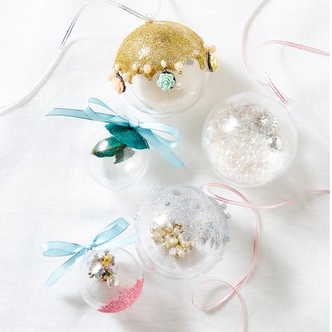 DIY Fillable Baubles Project Fillable Baubles Ideas, Bauble Decoration Ideas, Fillable Baubles, Bauble Ideas, Vision Board Ideas, Christmas Planner, Holiday Projects, Cool Diy Projects, Holiday Shopping