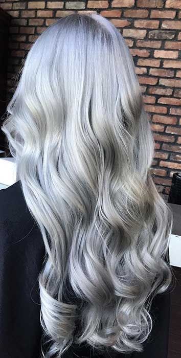 Blonde And Silver Hair, Silver Hair Color Ideas, Honey Aesthetic, Grey Hair Color Silver, Long Silver Hair, Aesthetic Blonde, Hair Color Idea, Silver Blonde Hair, Nails Silver