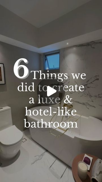 Hausleow | Home & Lifestyle on Instagram: "Ever dreamt of having a bathroom that feels like a 5-star hotel? Us too! 😍 Here’s how we made it happen! 🚿✨ #bathroomgoals" Hotel Bathroom At Home, Small Bathroom Spa Ideas, Hotel Bathroom Ideas, Hotel Inspired Bathroom, Hotel Bathroom Design Luxury, Expensive Bathrooms, Lux Bathroom, Hotel Style Bathroom, Home Spa Bathroom