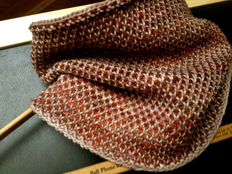 Knitting Scarves, Knitted Cowl Scarves, Linen Stitch, Cowl Knitting Pattern, Scarf Yarn, Cowl Pattern, Knitted Wit, Scarf Knitting Patterns, How To Purl Knit