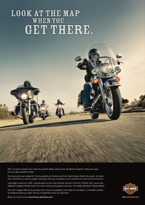 Harley Davidson advertising Motorbike Advertising Design, Harley Davidson Ads, Bikers Quotes, Motorcycle Advertising, Good Morning Babe Quotes, Morning Babe, Motorcycle Graphics, Motorcycle Humor, Motorcycle Ads