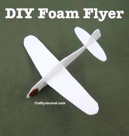 DIY Foam Flyer by Crafty Journal Foam Airplane, House Gift Box, Foam Sheet Crafts, Airplane Crafts, Egg Cartons, Upcycle Ideas, Journal Diy, Simple Craft, Operation Christmas Child