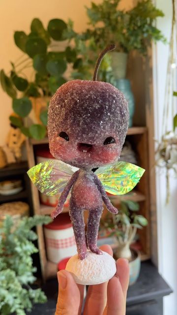 Sara Duarte on Instagram: "Tomorrow evening these three sparkly Sugar Plum Fairy’s will be in my shop 🤗💜 (Sunday the 19th 5pm PST)" Fairy Clay Art, Fairy Ideas, Fairy Christmas, Sugarplum Fairy, Sugar Plum Fairy, Fairy Art Dolls, Sculpted Doll, Clay Fairies, Fairy Crafts