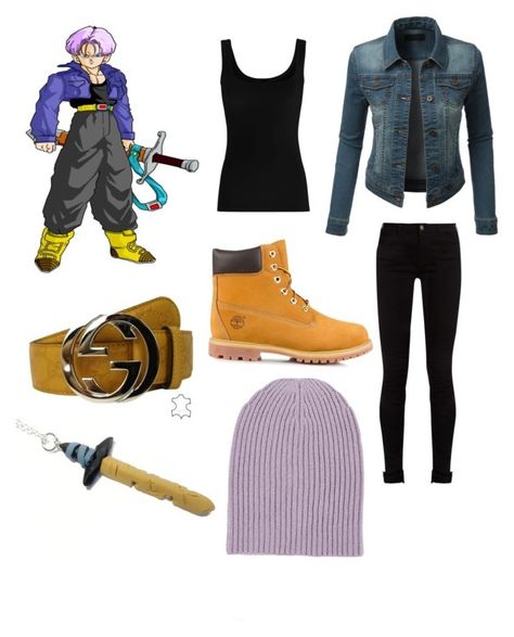 FUTURE TRUNKS by elysse-florence-bennett on Polyvore featuring polyvore, fashion, style, Twenty, LE3NO, Gucci, Timberland, Barneys New York and clothing Trunks Cosplay, Trunks Outfit, Dbz Cosplay, Cosplay Disney, The Bros, Future Trunks, Best Leather Jackets, Marvel Cosplay, Outfit Inspired