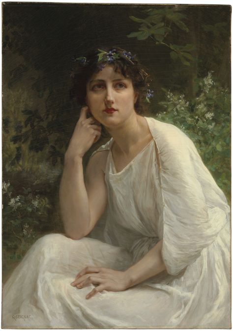 Guillaume Seignac (French, 1870-1929) | Woman in White | 19th Century, Paintings | Christie's Guillaume Seignac, Woman In White, 19th Century, Paintings, White