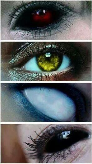 Different types of eyes. Carnaval Make-up, Different Types Of Eyes, Different Colored Eyes, Demon Eyes, 얼굴 그리기, Types Of Eyes, Supernatural Fans, Odaiba, The Supernatural