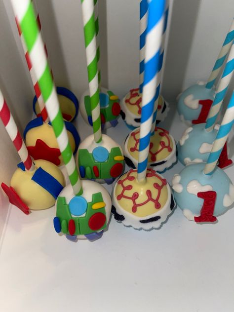 Toy Story 1st Birthday Toy Story 1st Birthday, Toy Story Cake Pops, Toy Story Cakes, Birthday Toys, Toy Story, Cake Pops, Birthday Candles, 1st Birthday, Candles