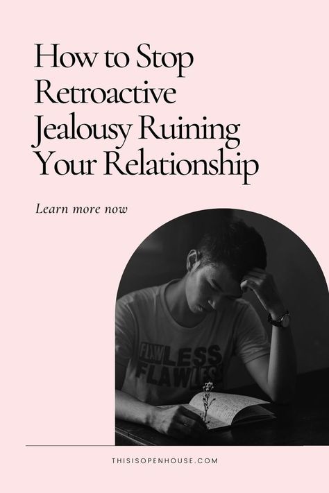 Retroactive jealousy - and being jealous about a partner's past - can be quite common but can easily escalate into obsessive or compulsive thoughts. Here is some advice to help you deal with retroactive jealousy and help you come to terms with your partner's past. For more relationship advice from relationship therapists, head to OPENHOUSE now. relationship therapy | relationship advice | dealing with jealousy | jealousy tips | relationship tips Books On Jealousy, Jealousy Tips, Early Relationship Advice, Compulsive Thoughts, Retroactive Jealousy, Ending Relationship, Advice Aesthetic, Early Relationship, Relationship Advice Books