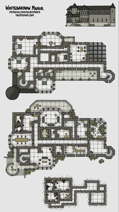 Eberron Lightning Rail, Manor Mansion, Castle Plans, Fantasy City Map, Building Map, Dnd World Map, Battle Map, Fantasy World Map, Tabletop Rpg Maps