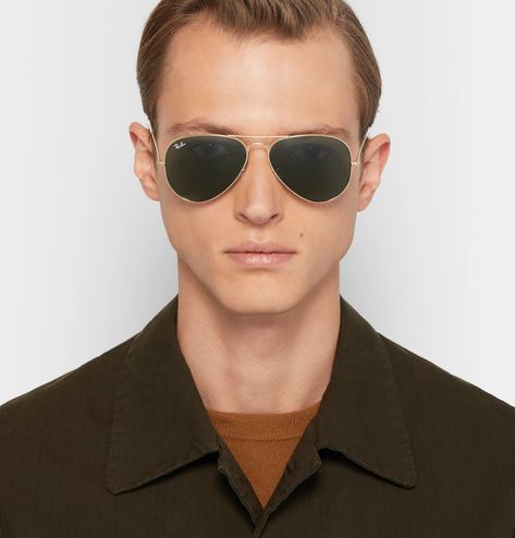 Ray Ban Aviators Mens, Ban Ban, Mens Designer Sunglasses, Ray Ban Men, Ray Ban Glasses, Ray Ban Aviator, Green Lenses, Aviator Sunglasses Mens, Smart Glasses