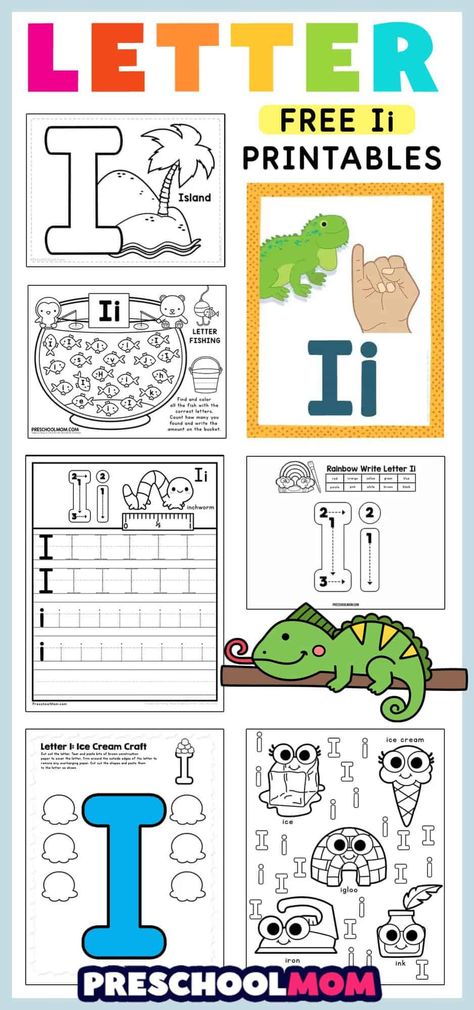 Our free letter I preschool printables cover important literacy skills and standards such as letter recognition, tracing, handwriting, ASL alphabet, uppercase and lowercase letter formation, and more! #superstarworksheets #alphabet #printables #handwritting Free Preschool Worksheets Free Printables, Letter I Preschool, Letter I Activities, Letter I Worksheet, Letter S Worksheets, Letter Tracing Printables, Free Alphabet Printables, Preschool Worksheets Free Printables, Asl Alphabet