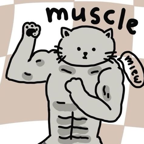 Stardustartxx on Instagram: "Lifted kitty day 🐱#illustration #doodle #art #artist #cute #musclekitty #illustrator #digitalart #muscle #lifted #artwork" Muscle Doodle, Muscles Illustration, Muscle Illustration, Day Illustration, Illustration Doodle, February 9, Cute Bears, Doodle Art, Art Artist