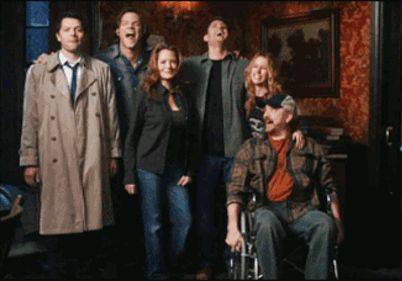 I miss Jo, Ellen and Ash  :( Supernatural Family Photo, Supernatural Season 1 Aesthetic, Supernatural Season 3, Supernatural Season 2, Supernatural Bloopers, Supernatural Tattoo, Bobby Singer, Supernatural Imagines, Supernatural Wallpaper