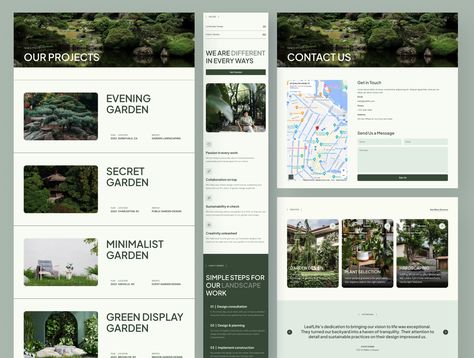 LeafLife - Garden Landscape Design — Coded Templates on UI8 Landscape Document Design, Landscape Flyer Design Layout, Landscape Catalogue Design, Greenhouse Website Design, Plant Website Design Landing Page, Ui Design Elements, Minimalist Garden, 3d Assets, User Experience Design