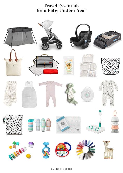 Traveling With a Baby Under One Year Old – Danielle Moss Travel With 1 Year Baby, Baby Travel Essentials, Travel With Baby, Baby Travel Toys, Baby Vacation, Vista Stroller, 1 Year Baby, 9 Month Old Baby, Newborn Baby Tips