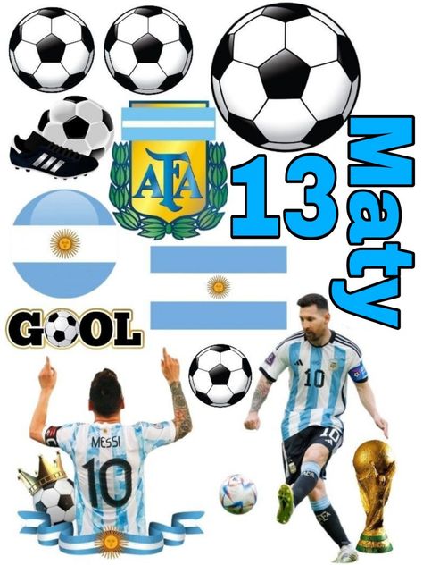 Topper Argentina, Messi Cake, Messi Birthday, Messi Soccer, Football Cake, 1st Birthday Cakes, Messi Argentina, Cake Printing, Messi 10