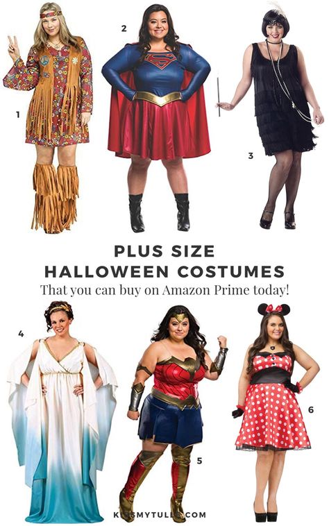 In case y'all are in the same I'm-curvy-but-need-a-last-minute-Halloween-costume bind, here's a few sexy and NOT sexy ones that I found! #AmazonPrime #Halloween #plussize #costume Plus Size Couples Costumes, Plus Size Halloween Costume Ideas Diy, Costumes For Women Halloween, Plus Size Halloween Costumes, Police Halloween Costumes, Halloween Costumes Plus Size, Hippie Costume Halloween, Halloween Costumes For Women, Plus Size Halloween Costume