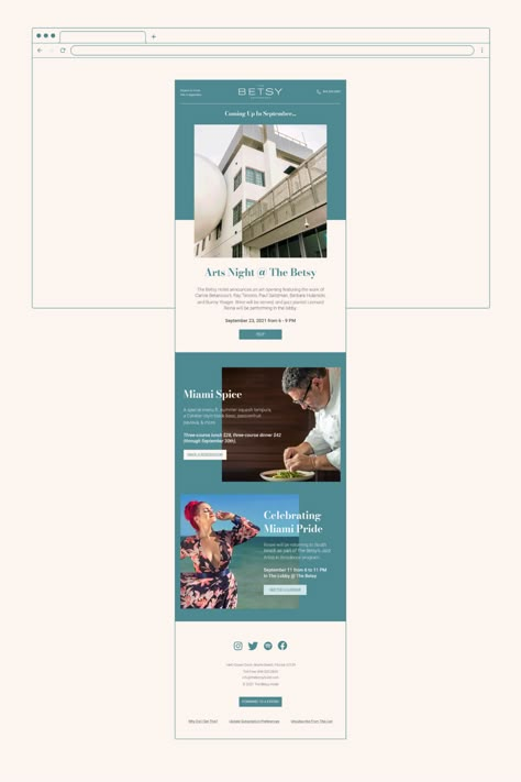 Email Newsletter Design Hotel Email Marketing, Email Design Corporate, Hotel Email Design, Hotel Newsletter Design, Digital Newsletter Design, Emailer Design Layout, Email Marketing Newsletter Design, Email Newsletter Template Design, Digital Newsletter