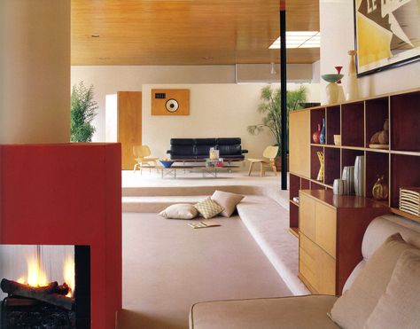 Mid Century Modern Door, Case Study House, Eames House, Case Study Houses, Mid Century Living, Mid Century Architecture, Mid Century Modern House, Interior Trend, Mid Century House