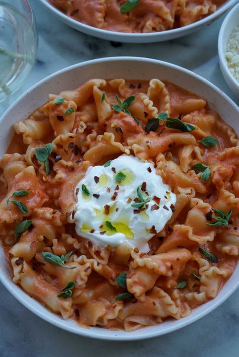 Campanelle in a Rosé Sauce Campanelle Pasta, Tomato Passata, Smoked Cooking, Food Test, Parmigiano Reggiano, Fun Baking Recipes, Virgin Olive Oil, Extra Virgin, Extra Virgin Olive Oil