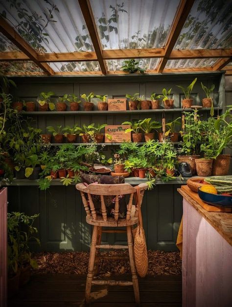 Potting Shed Interior Ideas, Diy Potting Shed, Backyard Extension, Studio Adu, Cabana Bathroom, Greenhouse Shed Combo, Potting Shed Ideas, Flower Shed, Plant Shed