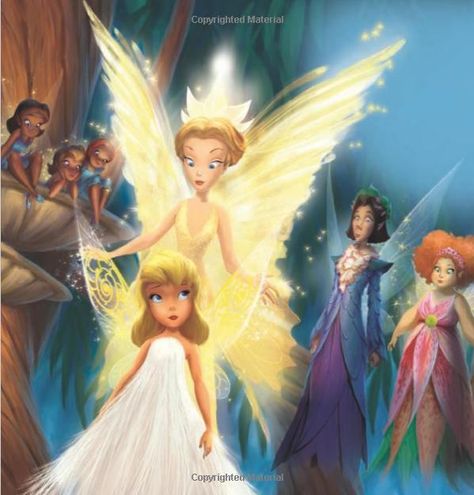 Baby Tinkerbell before she finds her talent (a glowing golden hammer) from the Disney Fairies storybook Tinkerbell Talents, Queen Clarion, Fairy Tale Stories, Disney Faries, Tinkerbell Movies, Disney Fairies Pixie Hollow, App Drawings, Disney Storybook, Tinkerbell And Friends