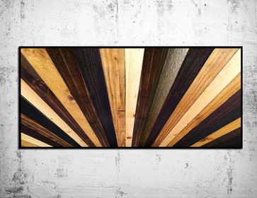 Handmade Wood Sunburst Headboard rustic-headboards Stained Wood Headboard, Wood Sunburst, Natural Stain Wood, Wood Wall Sculpture, Headboard Wall, Wooden Headboard, Diy Holz, Art Stained, King Headboard