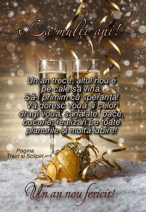 An nou fericit Un An Nou Fericit, Fireball Recipes, New Year Wishes Messages, New Year Wishes Quotes, New Year Quotes, An Nou Fericit, Happy New Year Message, Happy New Year Gif, Cool Birthday Cards