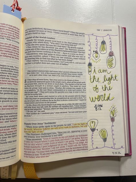 John 8:12 bible journaling John 8 Bible Journaling, John 12 Bible Journaling, John 7 Bible Journaling, John Bible Journaling, Bible Journaling For Beginners, Inspire Bible, John 8 12, Journal Notes, John 8